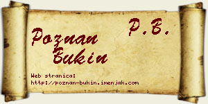 Poznan Bukin vizit kartica